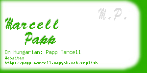 marcell papp business card